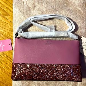 NWT kate spade greta court glitter ramey crossbody